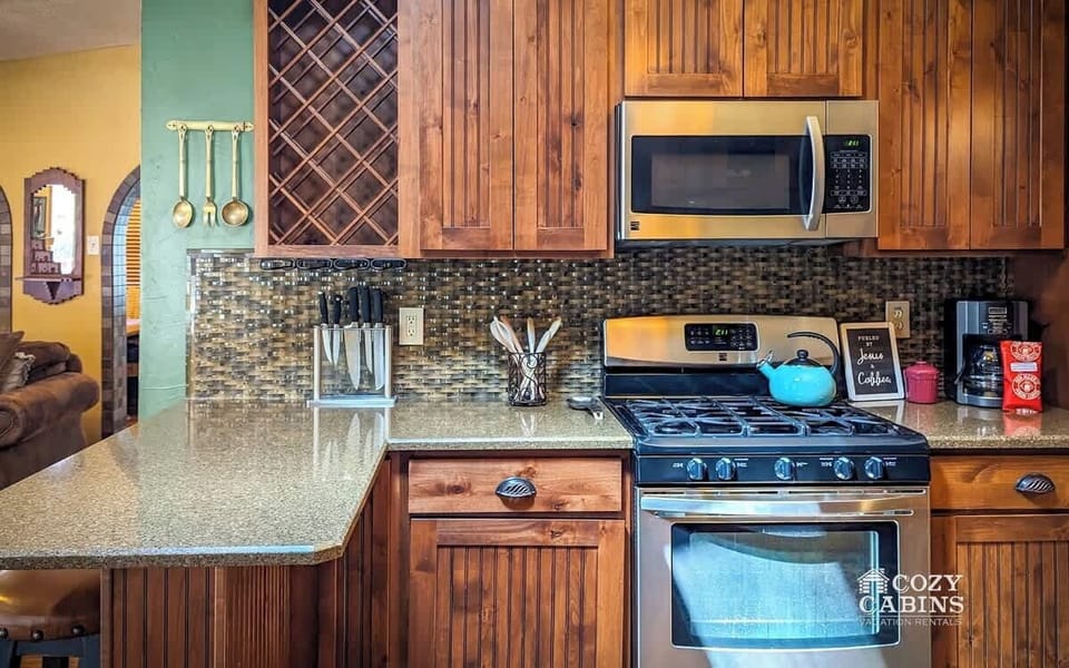 A breakfast bar countertop is always a great addition.