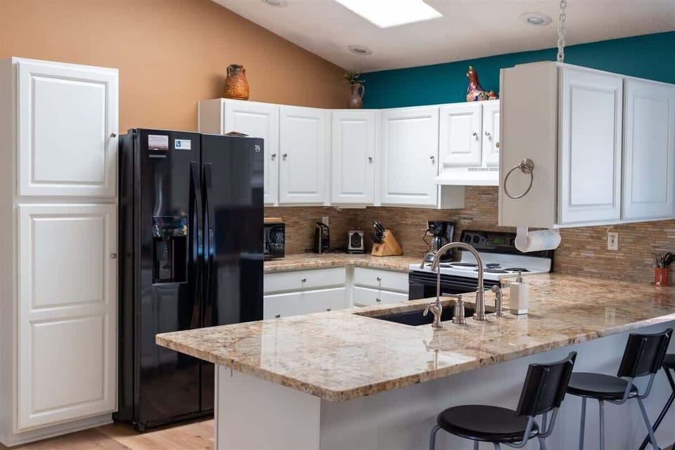 Fully stocked kitchen