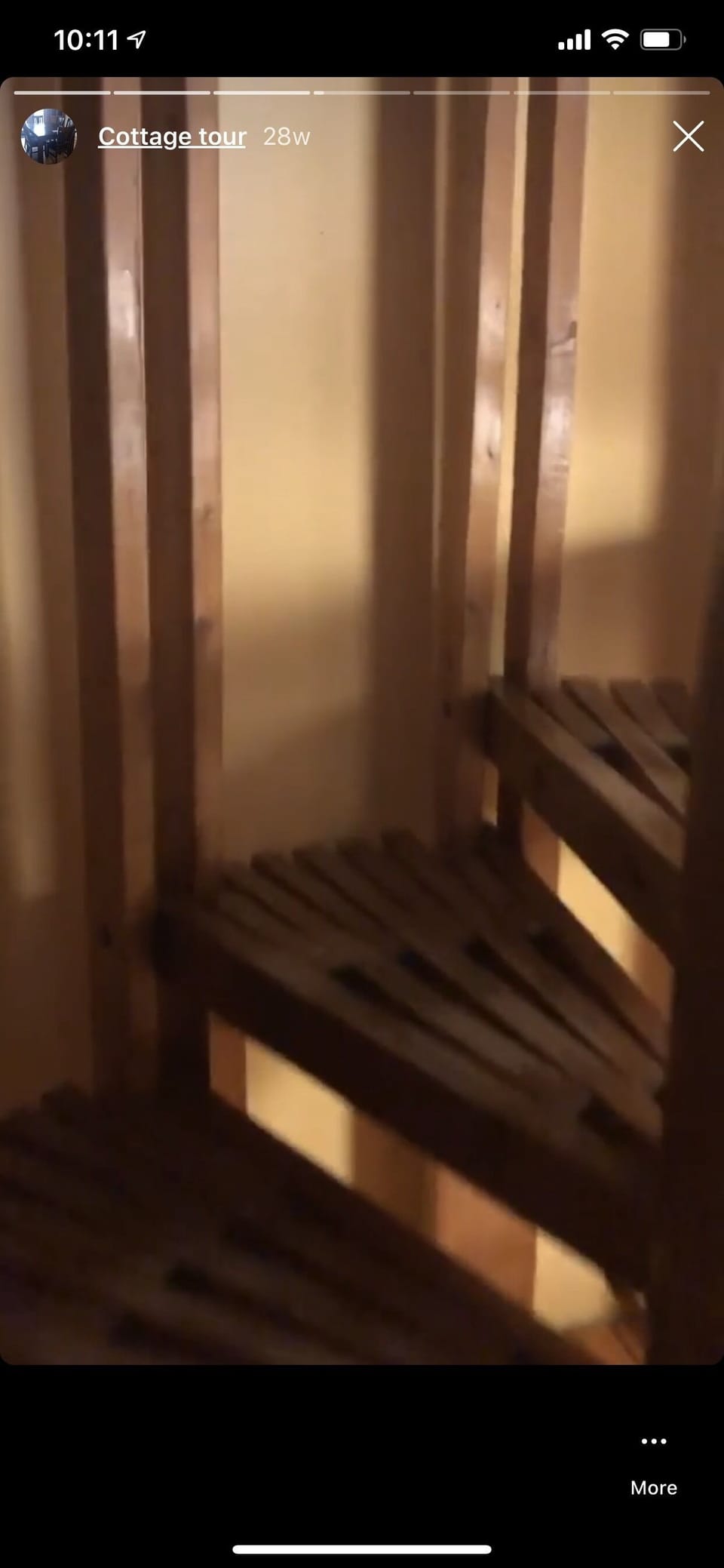 Winding hand crafted stair case. Could be a challenge.