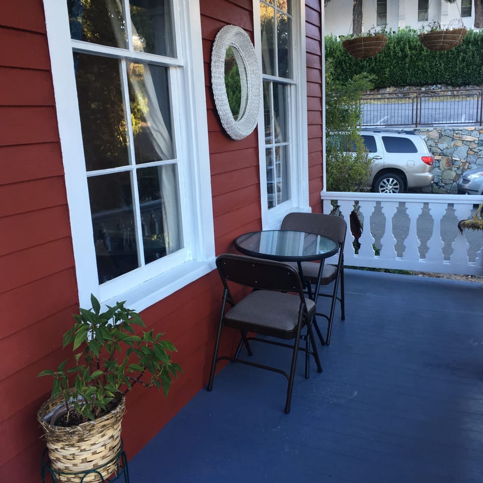 Front porch to the studio 