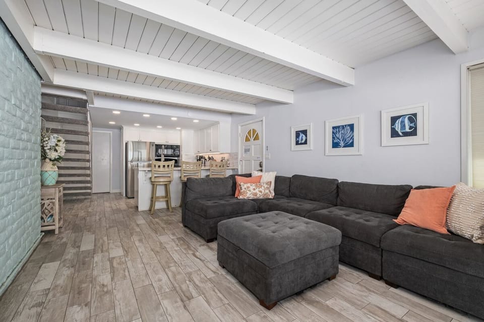 this is the living room and kitchen