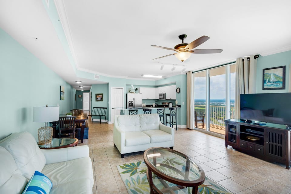 Spacious living room with gorgeous views