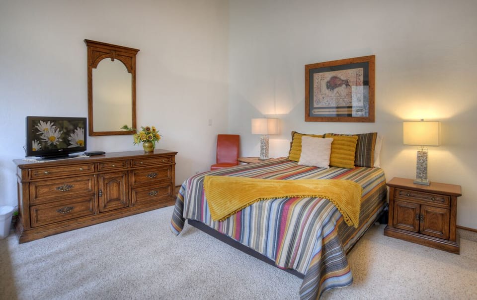 Queen Loft Bedroom with TV