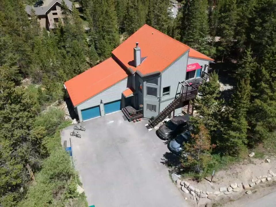 Lots of parking & Steps from local free bus: BreckFreeRide.com Purple routeB 