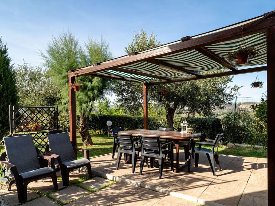 Plant, Sky, Furniture, Table, Shade, Tree, Outdoor Furniture, Outdoor Bench, Outdoor Table, Pergola