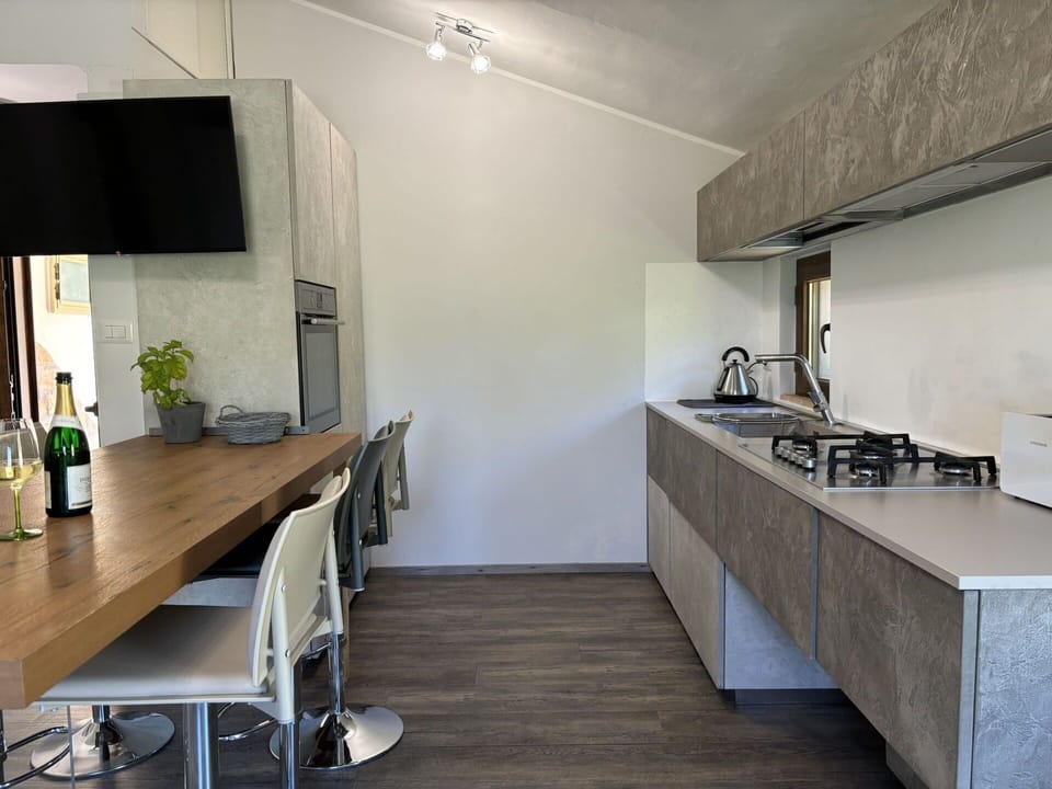 Countertop, Kitchen, Kitchen Appliance, Interior Design, Flooring, Wood, Major Appliance, Cabinetry, Furniture, Floor