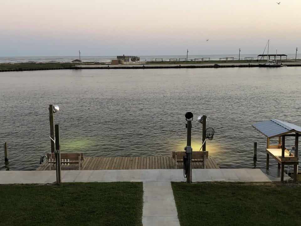 New 10'X30' Dock with 2-1,000 Watt Stadium Lights for drawing in the fish
