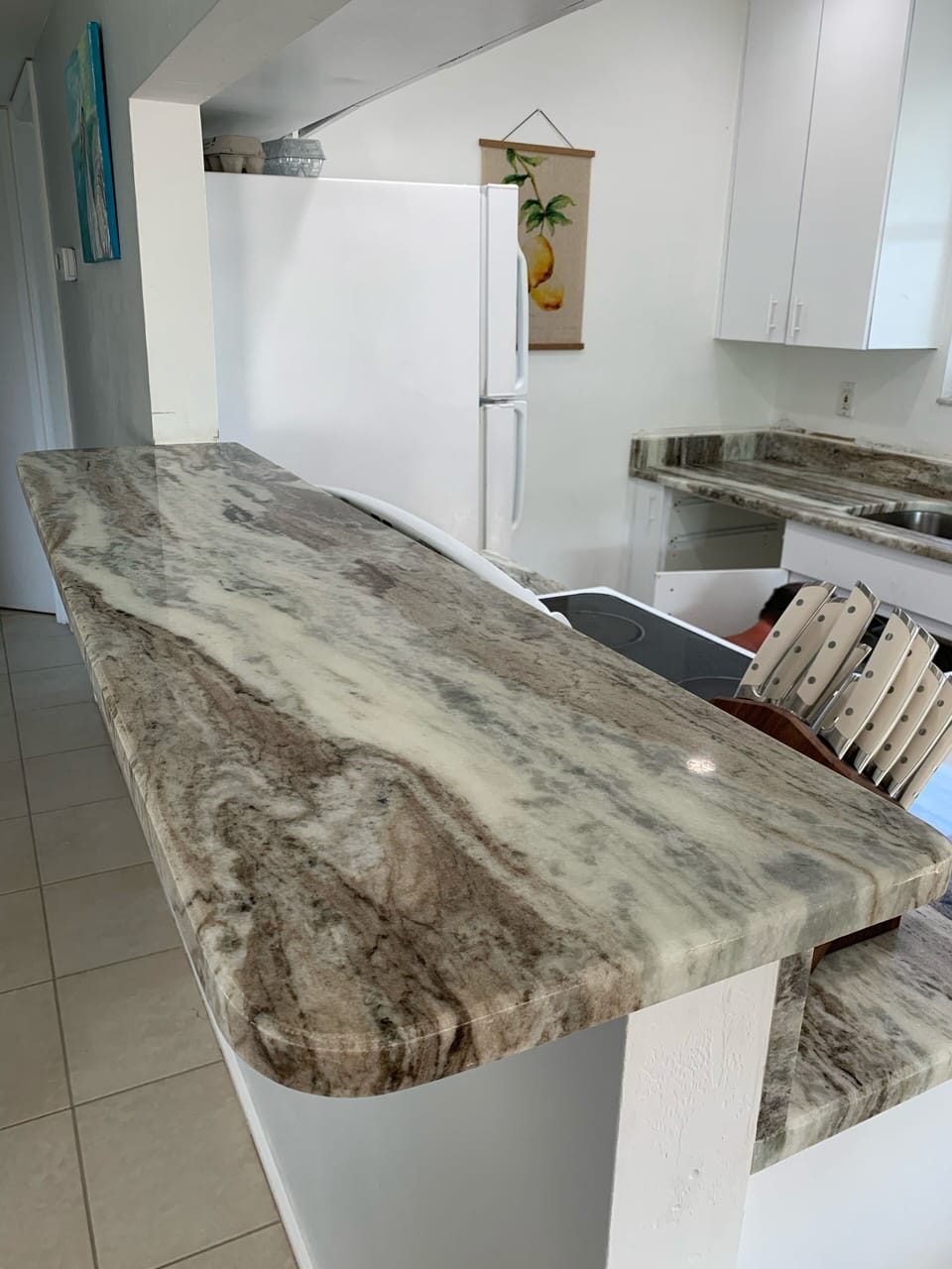 Added kitchen counter space.