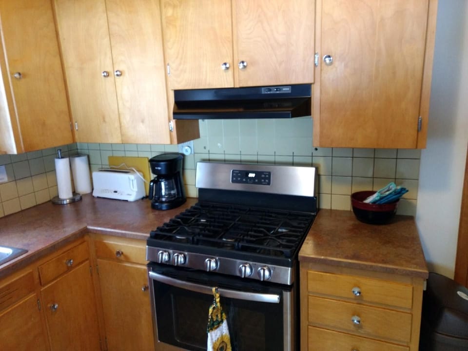 Gas oven / stove.
