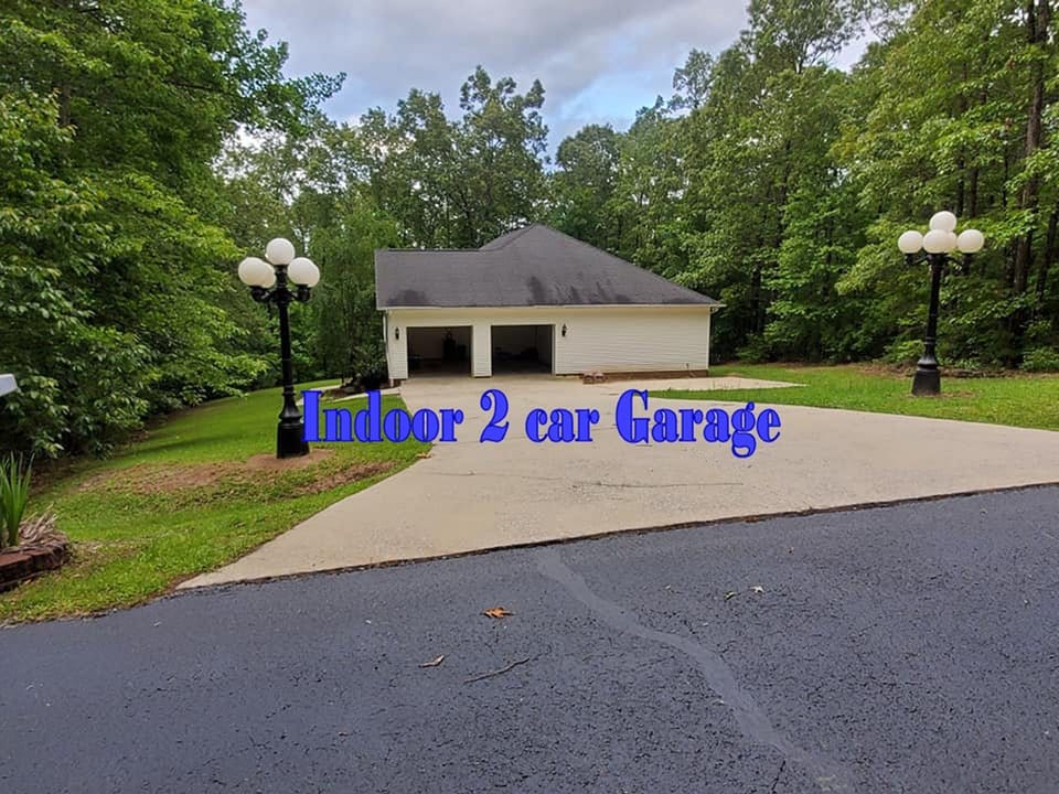 Indoor 2 Car Garage. 
