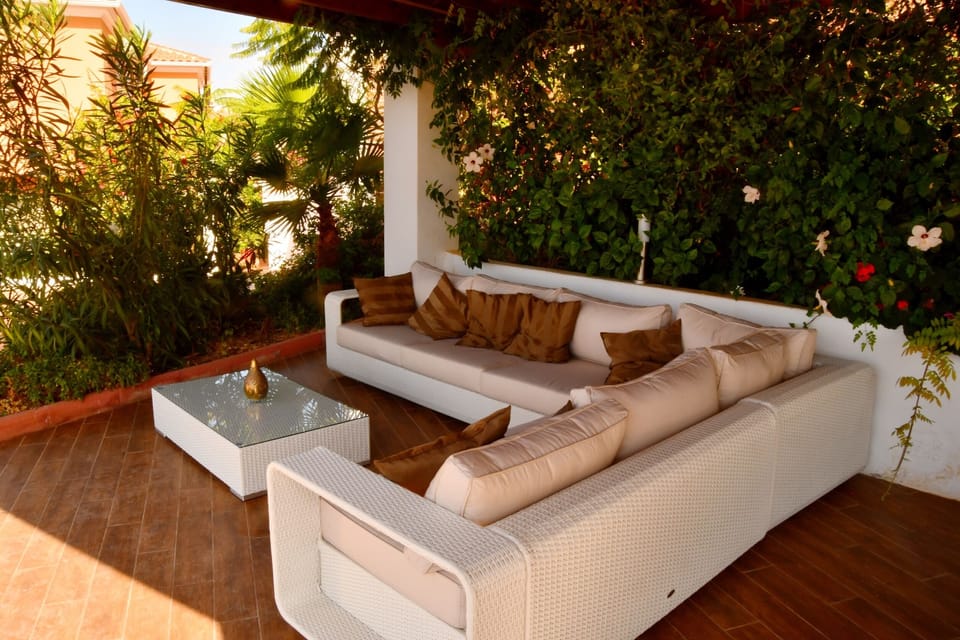 lounge at pool