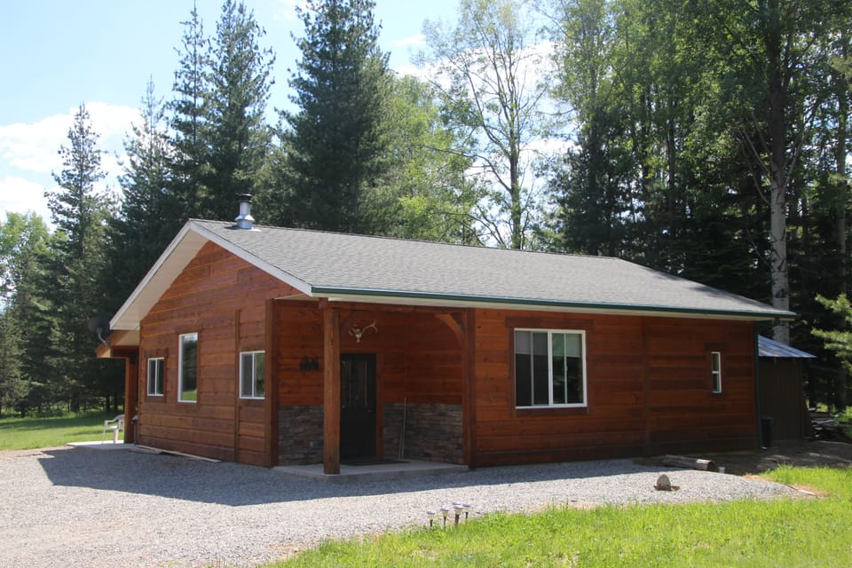 Front of cabin, main entrance