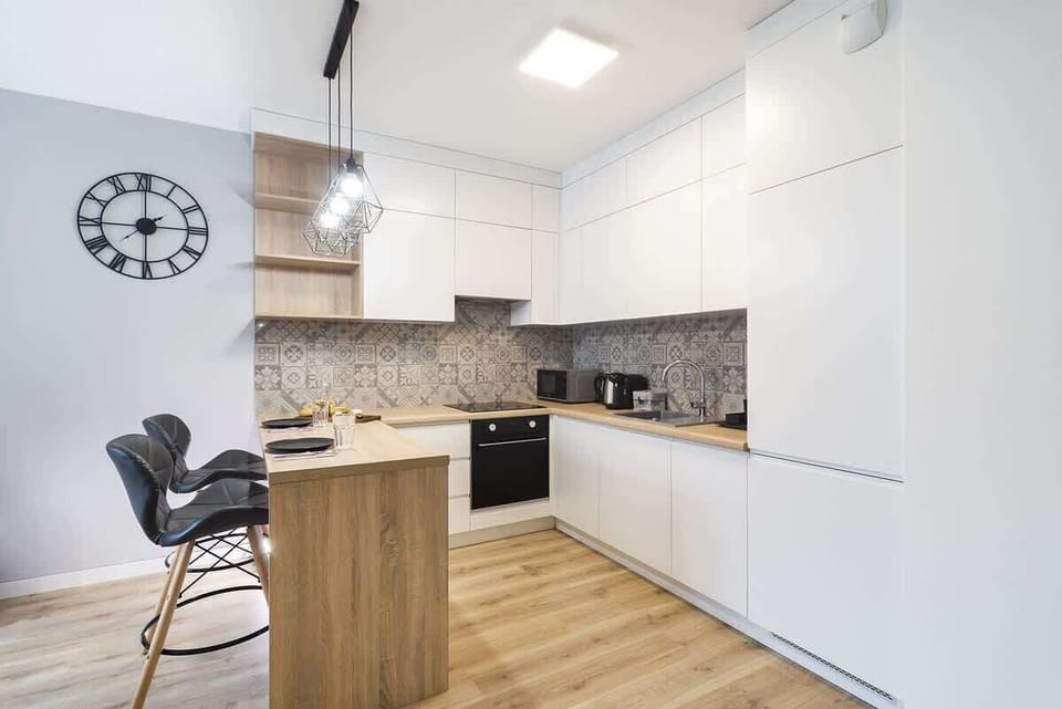 Kitchenette with microwave