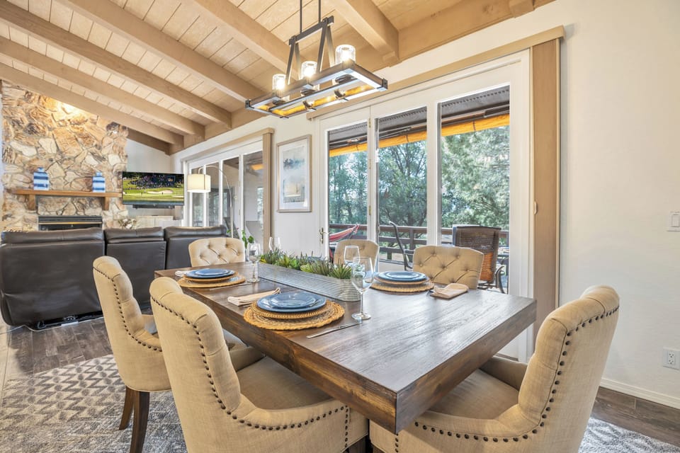 Large dinning table.