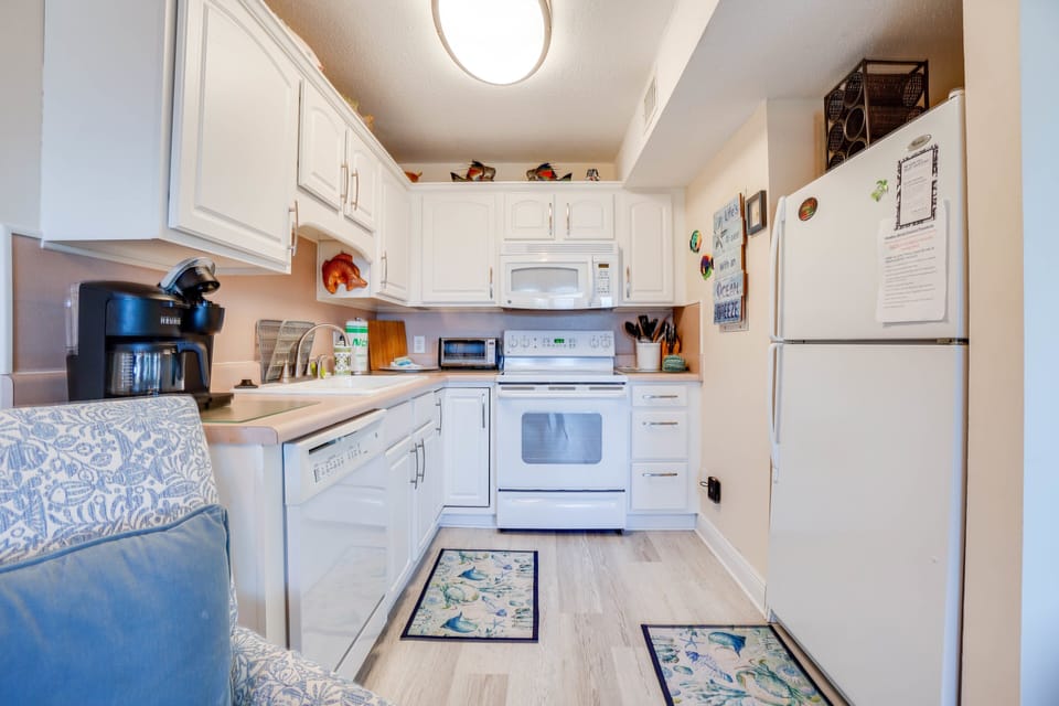 Fully stocked kitchen