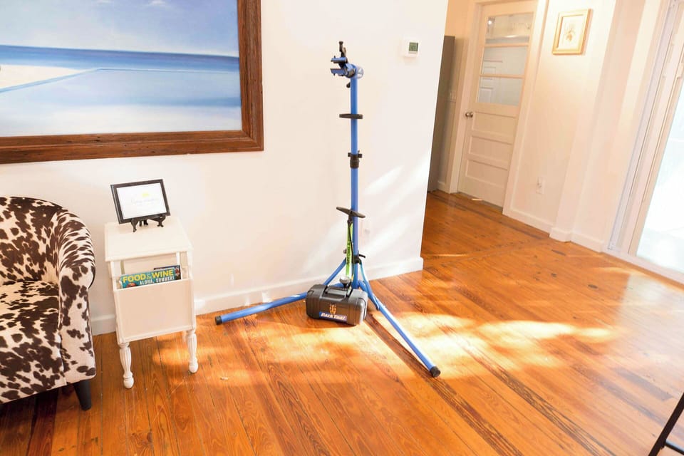 Bike Stand+ Repair Kit  - Casa  Artista  is ready for bikers. Safety Harbor is a cyclist paradise with many trails just a couple blocks away