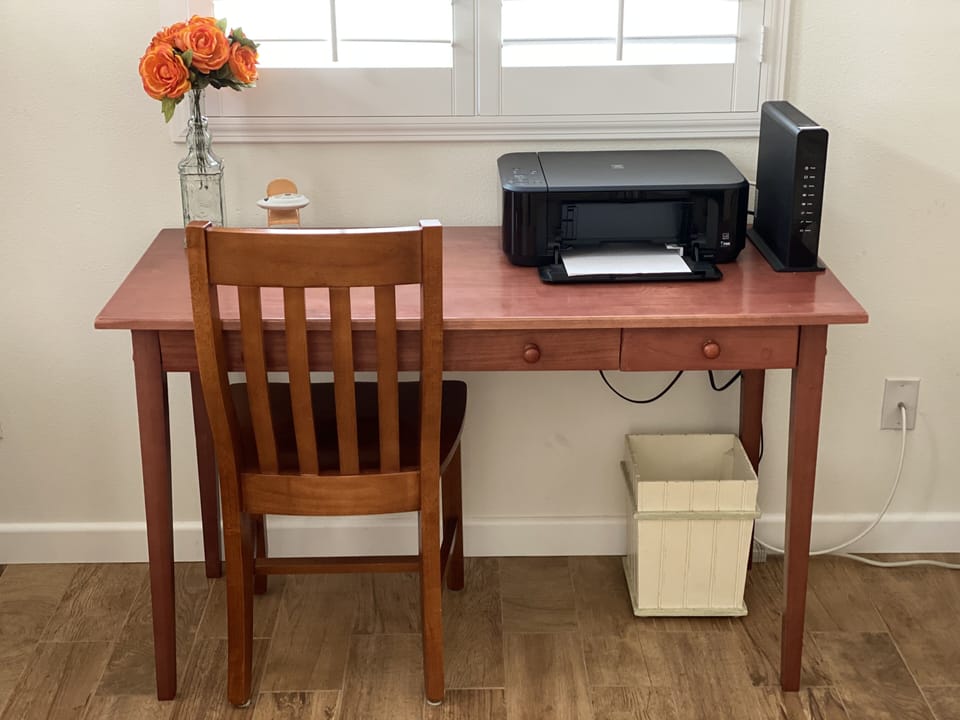 work space area: