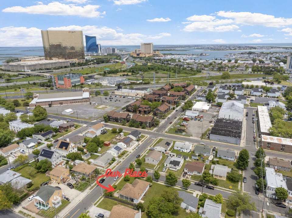 DRONE SHOT: We are a 3-5min Drive from the Atlantic City Boardwalk
