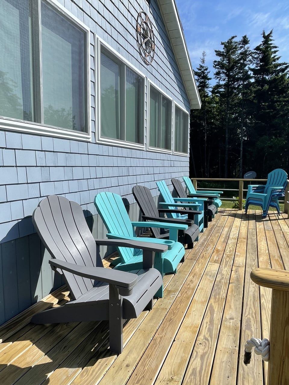 comfy chairs viewing the bay