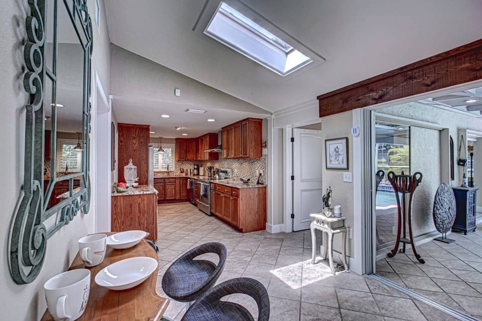 Spacious home on Siesta Key with high end finishes.  Open the stacked sliders to bring the outdoors in!