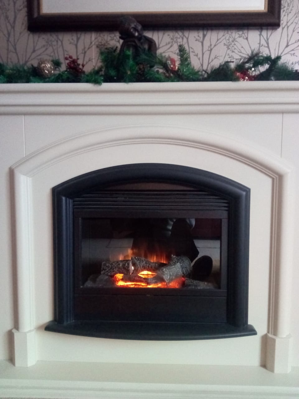Cosy fireplace in lounge