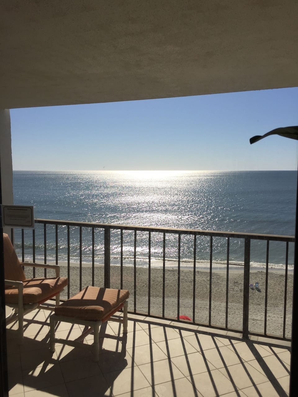 view from balcony