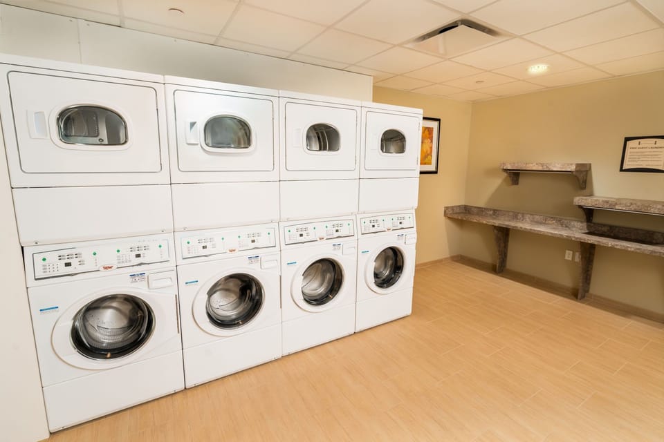 On-site laundry available.