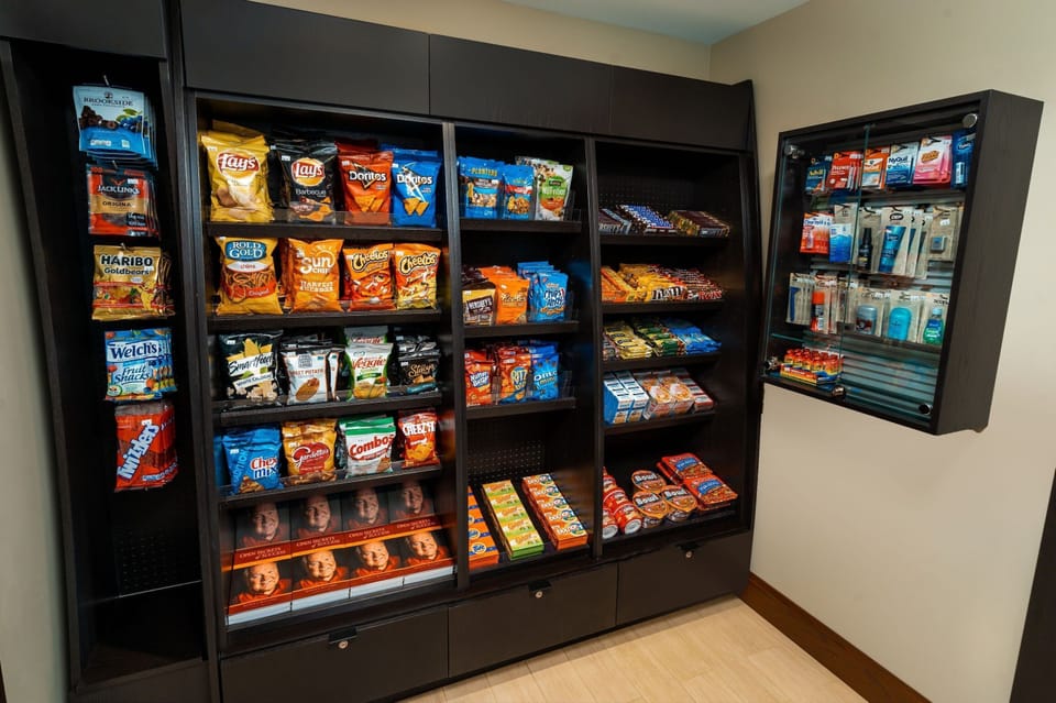 Purchase a snack at the pantry.