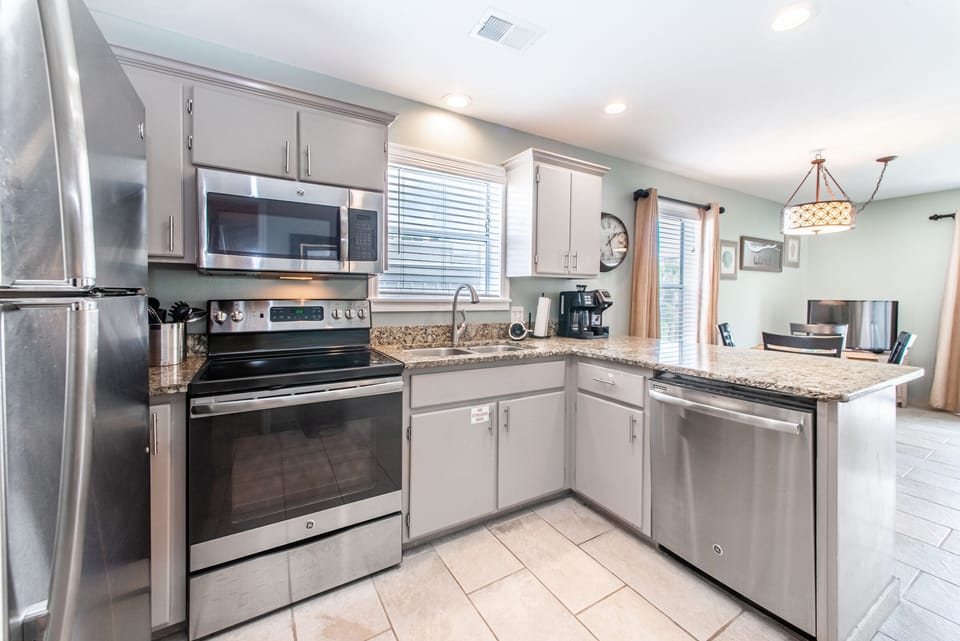 Spacious kitchen space