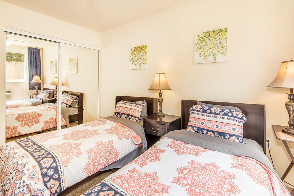 Two Twin Beds in the Guest Bedroom
