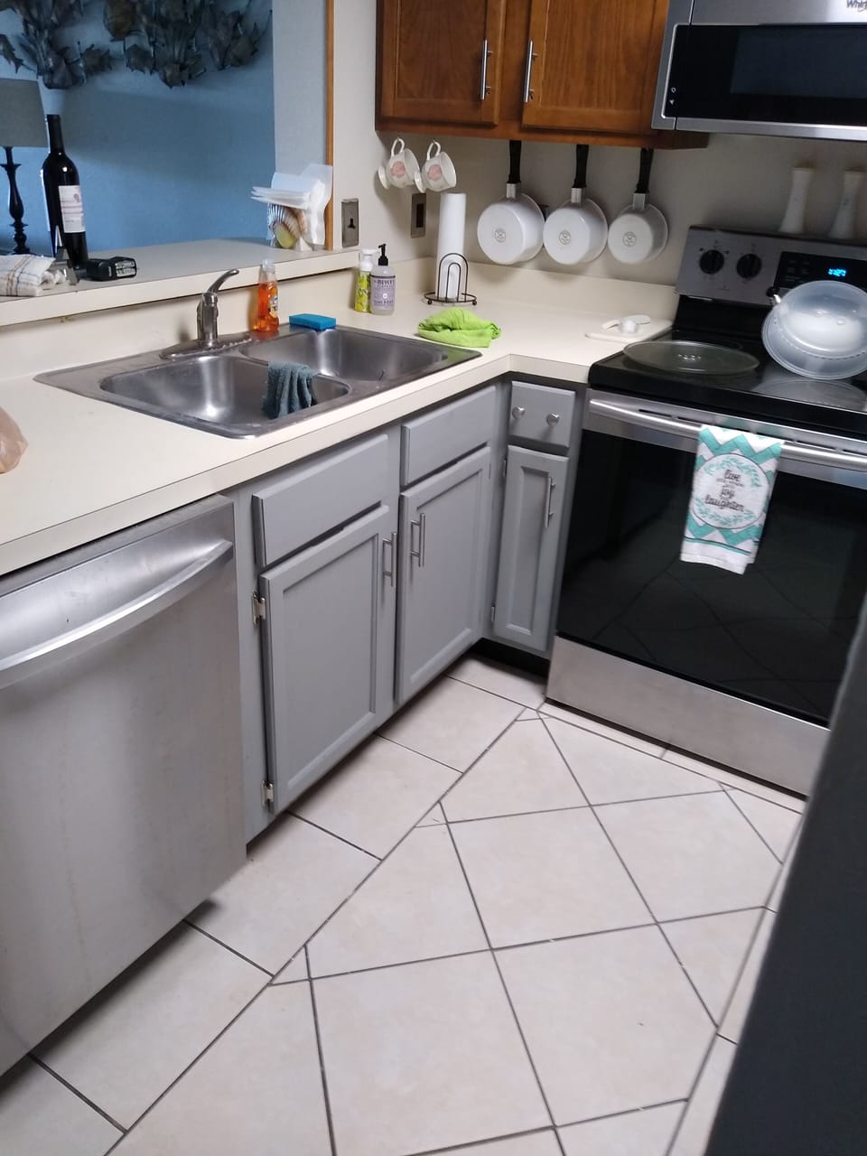 Neat, clean ready to cook.
