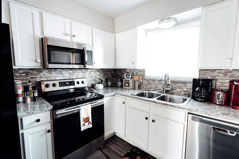 Fully stocked kitchen