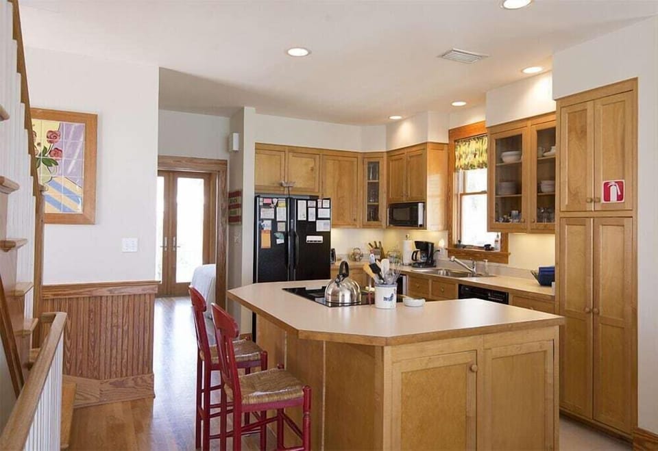 Open kitchen stocked with everything you might need.