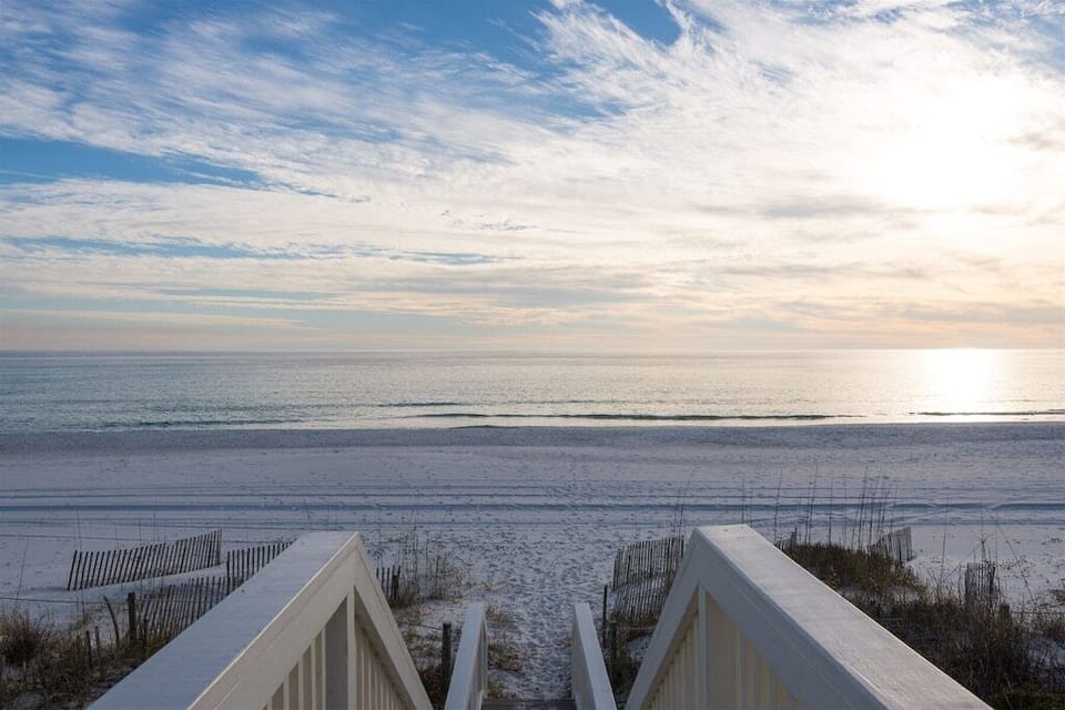 Beautiful views from the top of your private walkover.