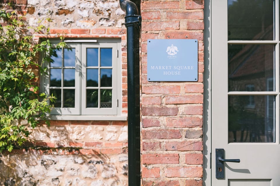 Outdoors: Entrance to Market Square House on the Fring Estate