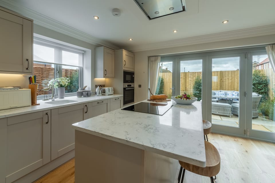Ground floor: A well-equipped fitted kitchen