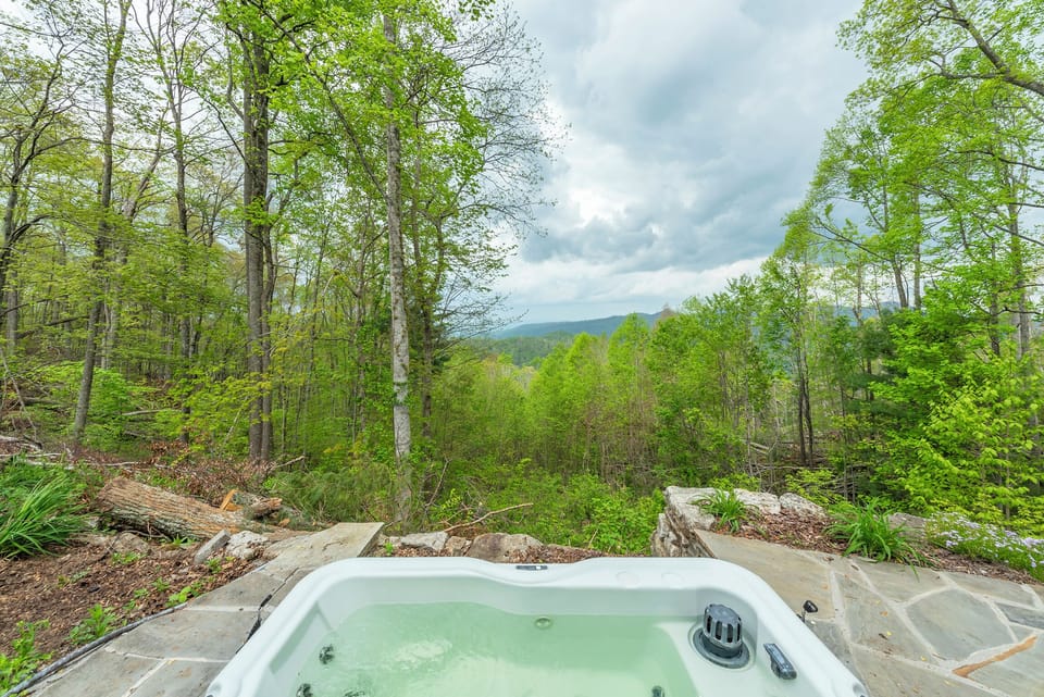 Soak in the hot tub after a full day of outdoor adventure