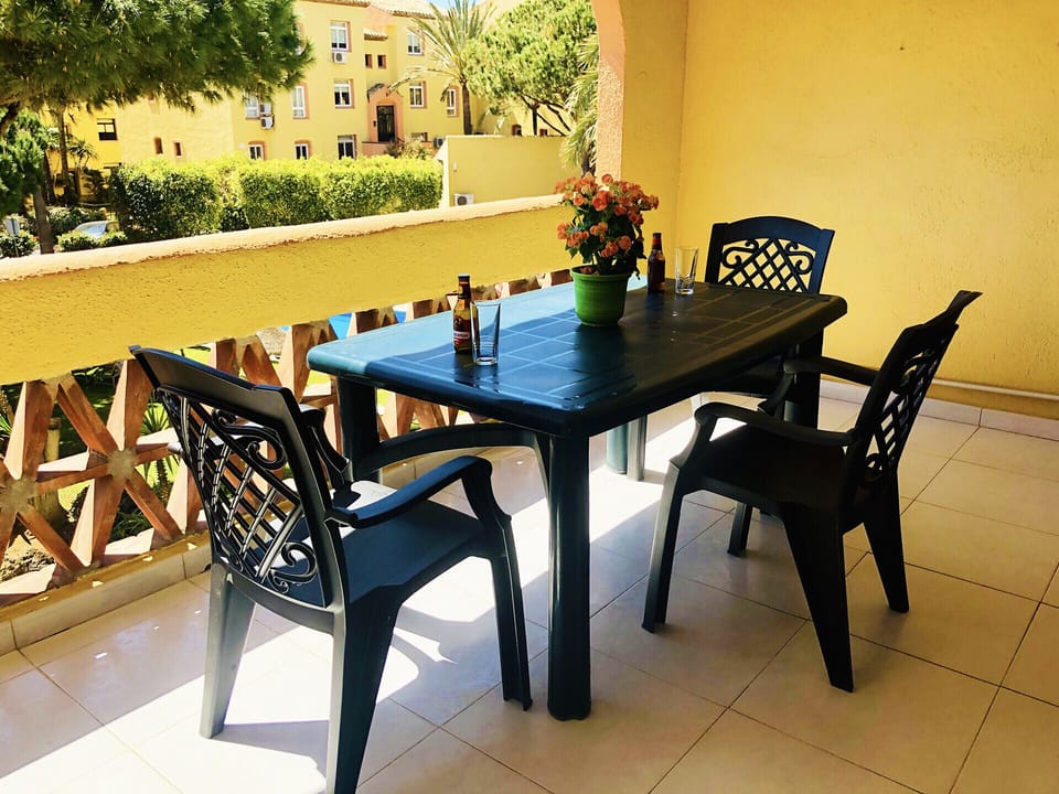 Terrace with partial sea views