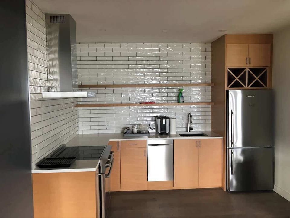 One of 3 kitchens, all luxury Blomberg appliances