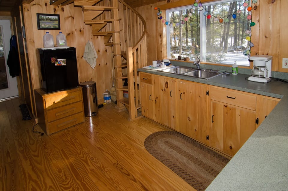 Gray Cabin Kitchen