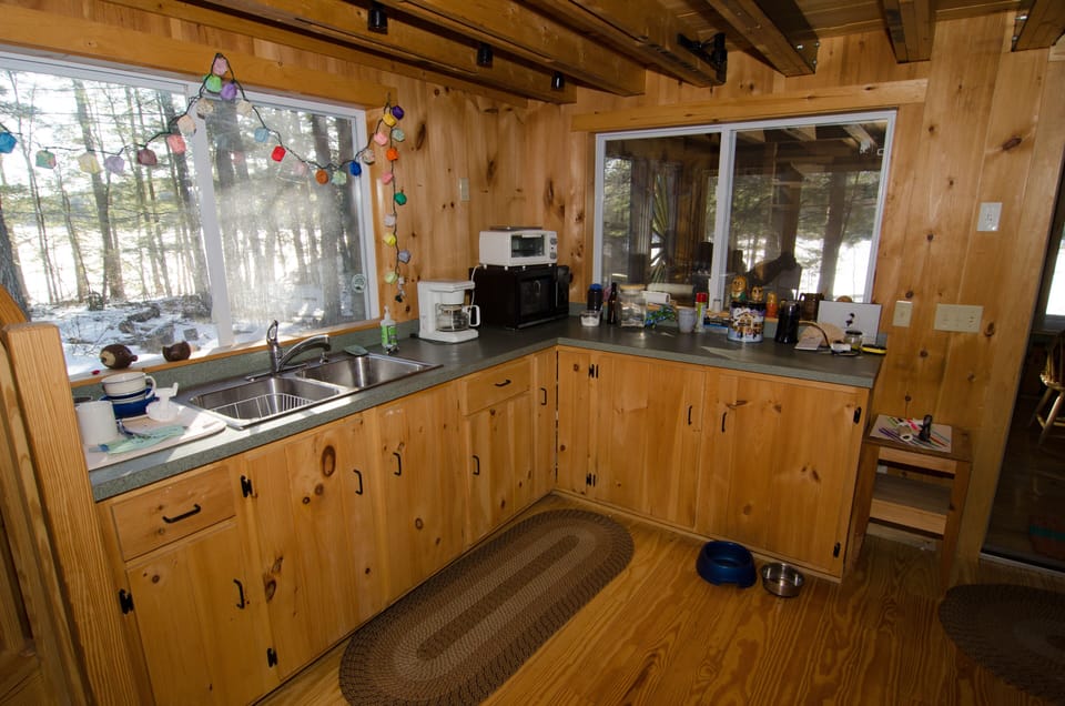 Gray Cabin Kitchen