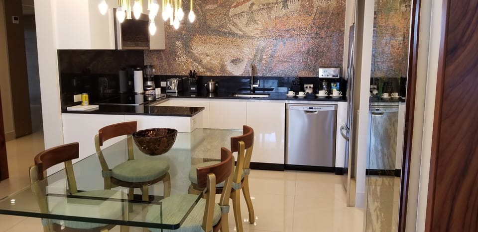 Kitchen and dining area