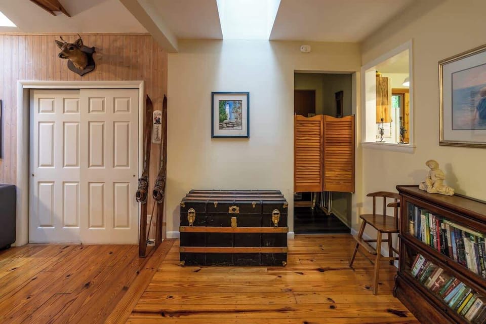 Look from Dining Room Table to Laundry Room