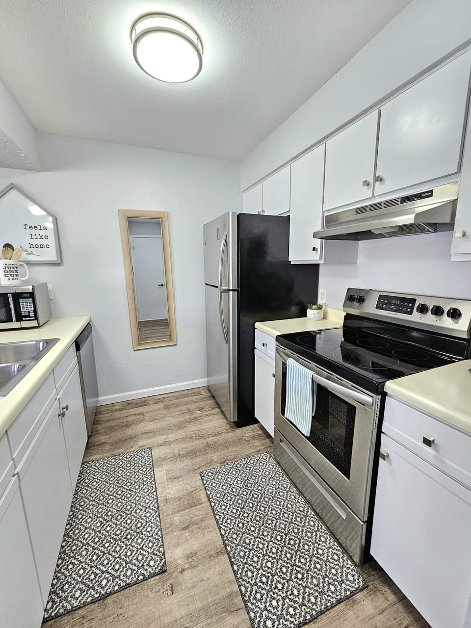 Stainless Appliances, Keurig and Regular Coffee maker available.  
