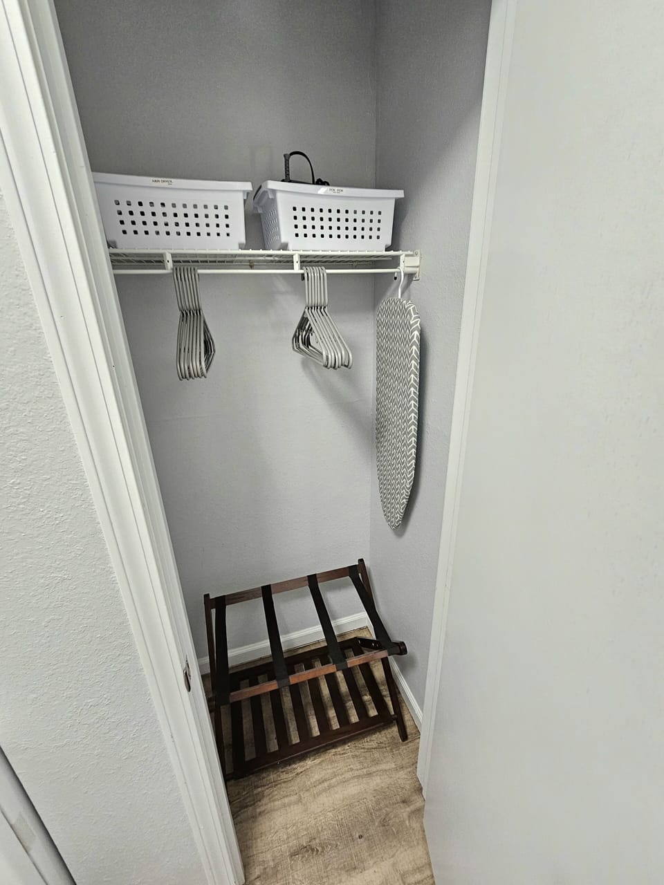 Additional Closet with Iron, Iron board and Hair Dryer 