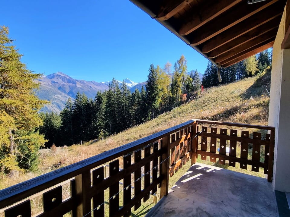 Sky, Plant, Property, Building, Mountain, Wood, Tree, Fence, Porch, House