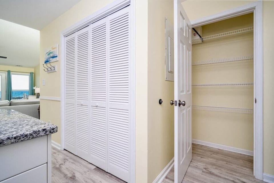 Large pantry adds to overall kitchen storage