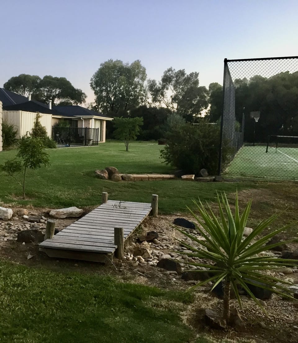 Landscaped gardens with plenty of space for your canine friends...