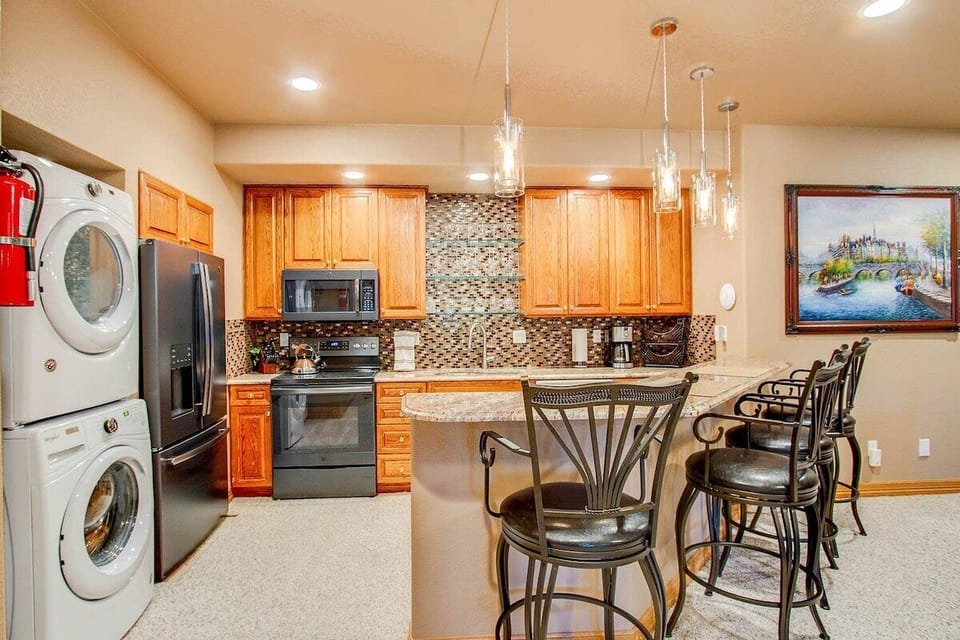 A full laundry for guest use