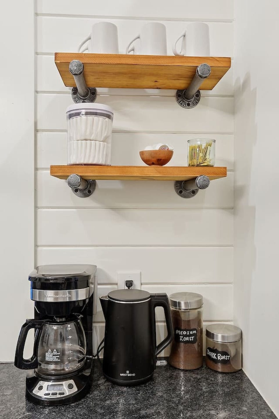 Your morning coffee station is stocked and ready with everything you need to start the day right